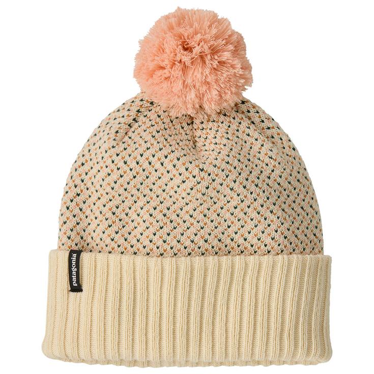 Patagonia Bonnet Kid's Powder Town Beanie Confetti Natural Présentation
