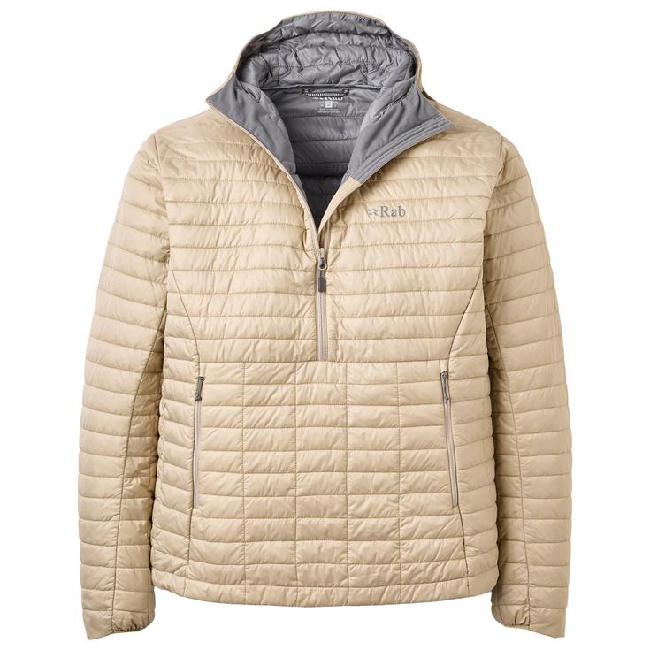 RAB Doudoune Microlighter Pullover Hoody Dark Pebble Présentation