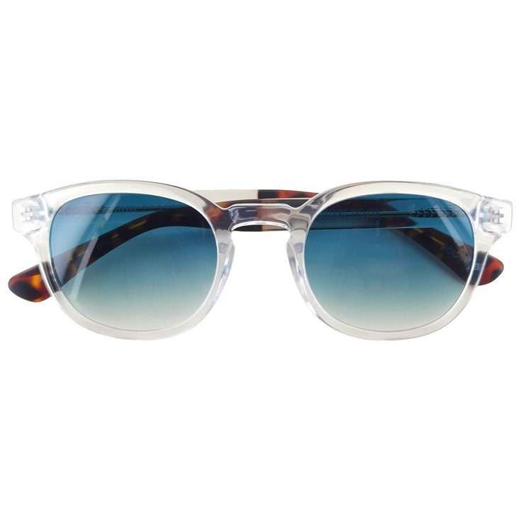 Moken Vision Lunettes de soleil Otis Crystal Tortoise Blue Gradient Lens Présentation