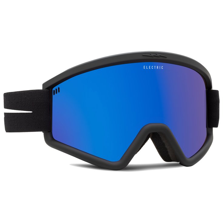 Electric Masque de Ski Hex Matte Black Blue Chrome Présentation