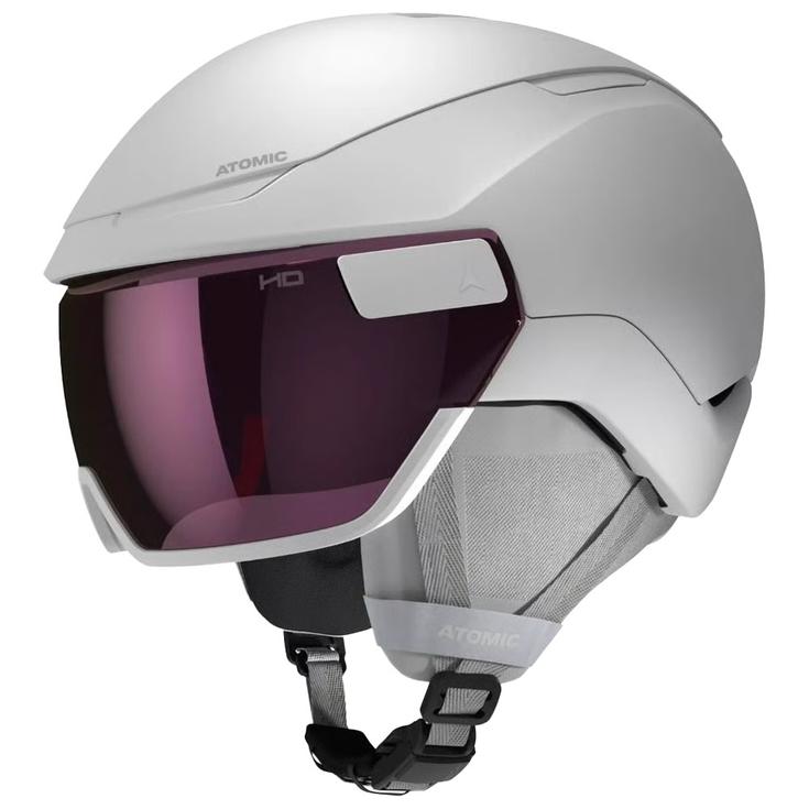 Atomic Casque visière Revent Gt Amid Visor Hd Photo White Heather Amber Gold Présentation