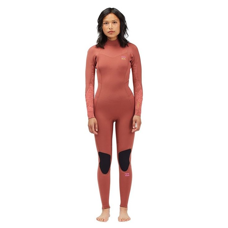 Billabong Combinaison Intégrale Synergy GBS 3/2 Back Zip - Red Clay Dos