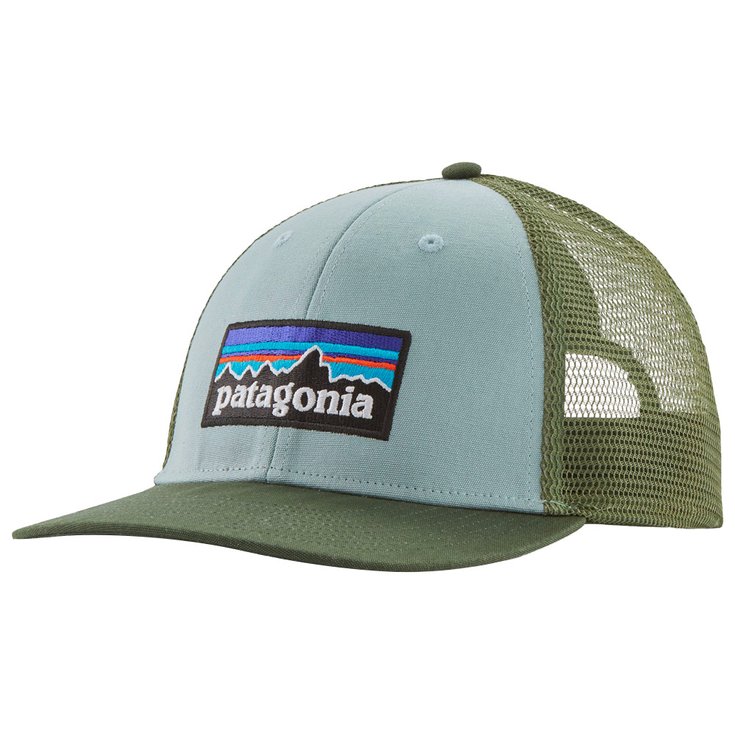 Patagonia Casquettes P-6 Logo Lopro Trucker Hat Thermal Blue Présentation