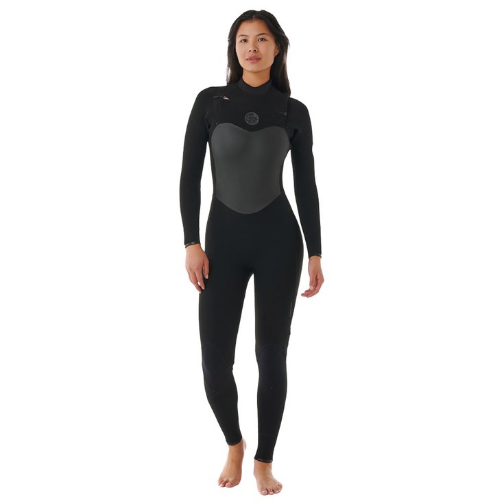 Rip Curl Combinaison Intégrale FlashBomb 3/2 Front Zip Black Présentation