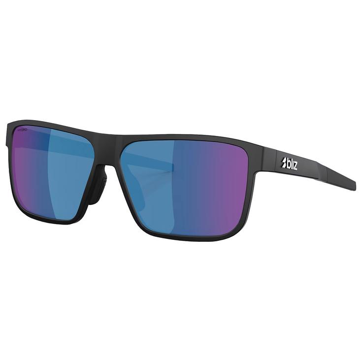 Bliz Lunettes de soleil A008 Matt Black Smoke Blue Multi Présentation