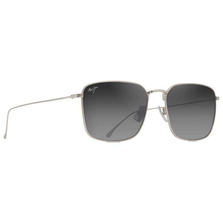 Maui Jim Lunettes de soleil Kahako Matte Silver Neutral Grey MauiBrilliant Présentation