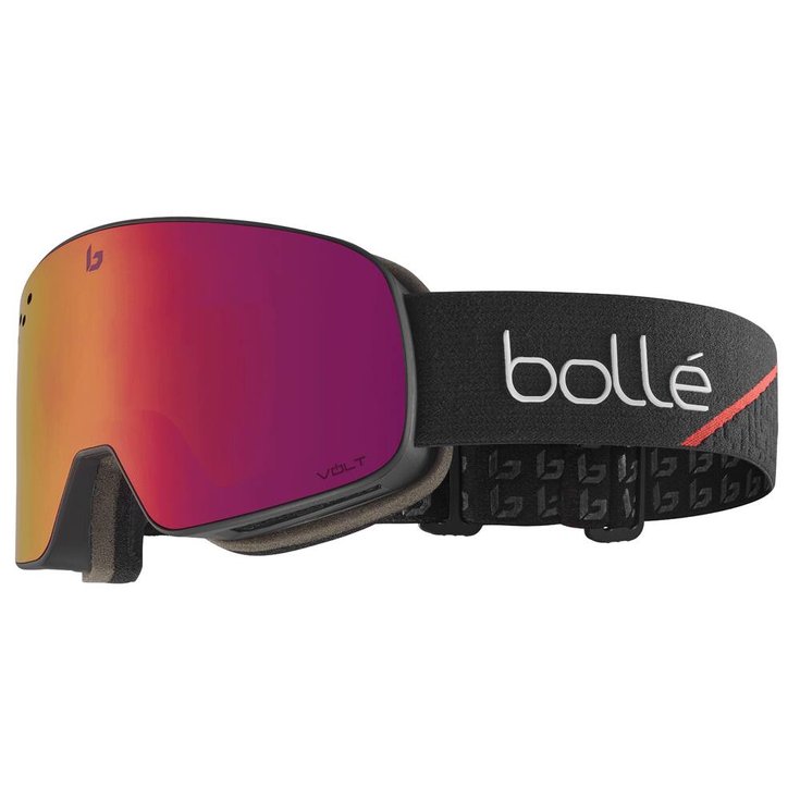 Bollé Masque de Ski Nevada Race Black Matte Volt Ruby Présentation