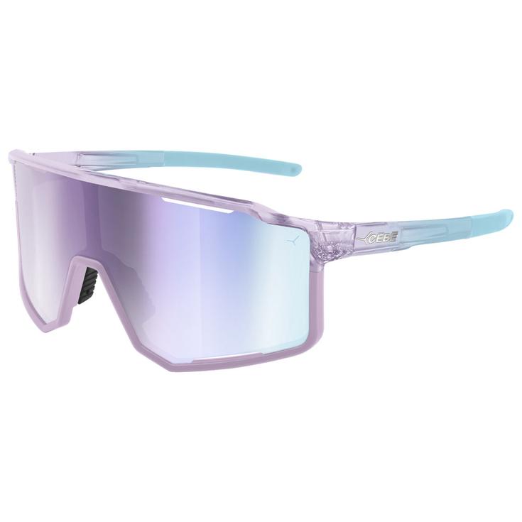 Cebe Lunettes de soleil Outflow 2 S Crystal Trans Lilac Grey Cherry Pink Revo Présentation