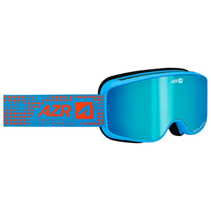 AZR Masque de Ski Winter Jr Bleue Vernie Full Bleu Multicouche Présentation