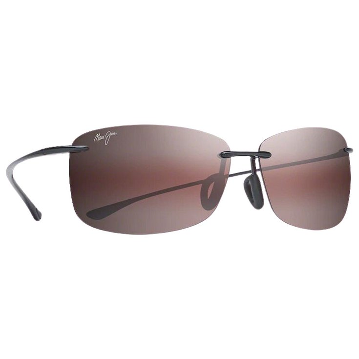 Maui Jim Lunettes de soleil Akau Black Gloss Mauipure Lt Maui Rose Présentation