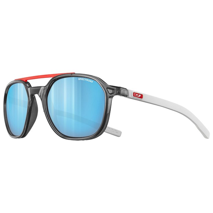 Julbo Lunettes de soleil Slack Translucide Brillant Noir Blanc Spectron 3 Présentation