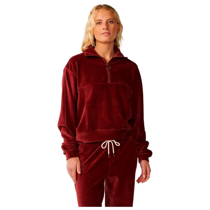 Rip Curl Sweat Cosy 3/4 Zip Dark Plum Présentation