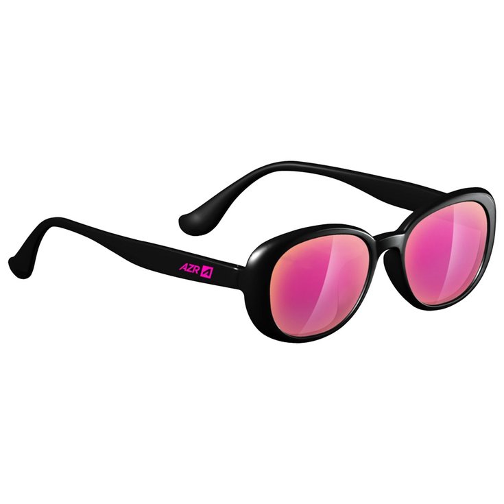AZR Lunettes de soleil Kiss Noire Vernie Multicouche Rose Présentation