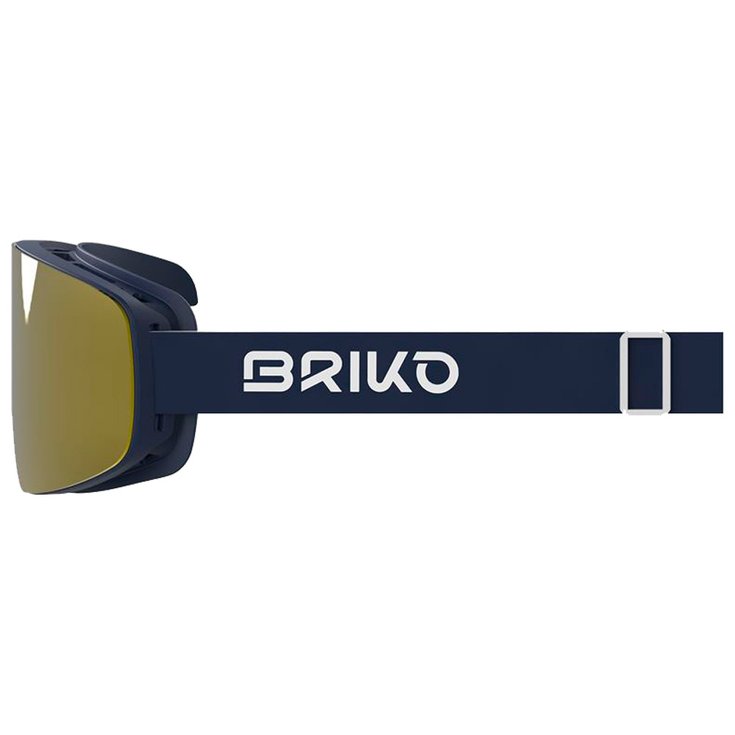 Briko Masque de Ski Borealis Magnetic 2 Lenses Blue Cloud Burst Yellow Mirror + Pink Présentation