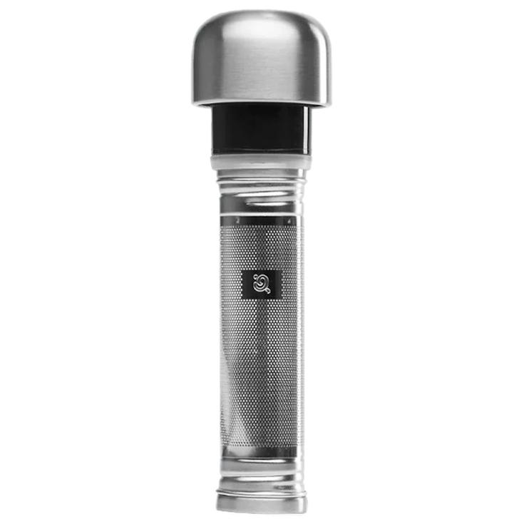 Qwetch Gourde Bouchon Infuseur 9 cm (260-500 ml) Inox Présentation