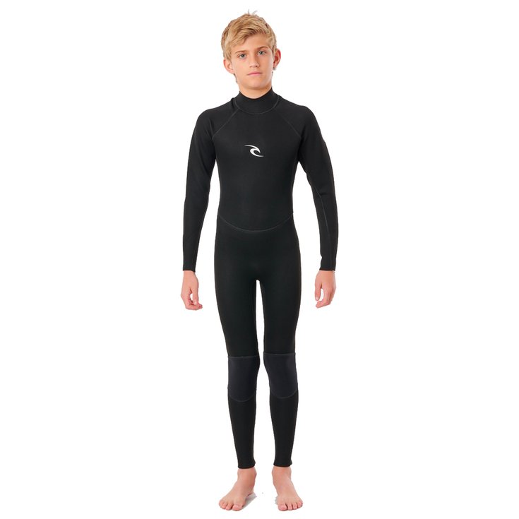 Rip Curl Combinaison Intégrale Junior Freelite 3/2 Back Zip Black Présentation