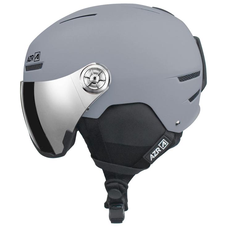 AZR Casque de ski avec visière Slider Visor Junior Gris Mat Gris Miroir Présentation