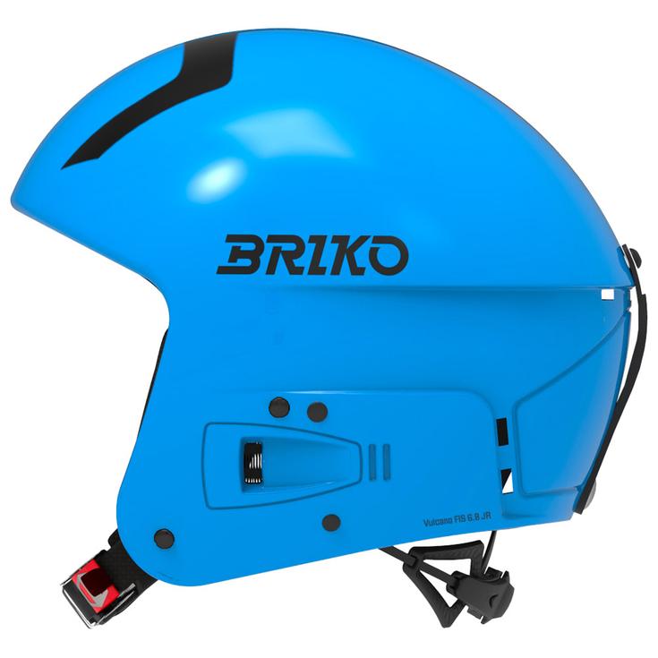 Briko Casque Vulcano Fis 6.8 Junior Shiny Neon Blue Black Présentation