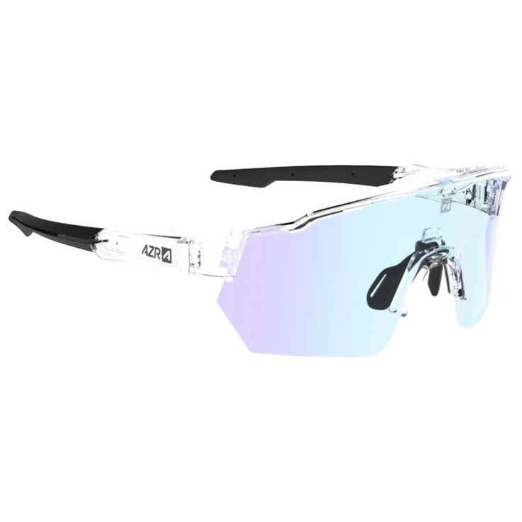 AZR Lunettes de soleil Race Rx Crystal Vernie Noire Photochromique Irisé Bleu Présentation