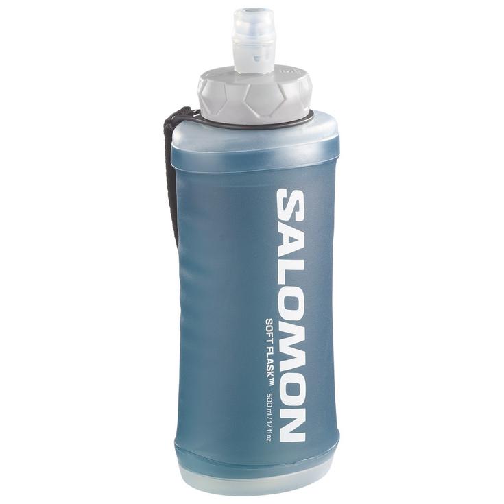Salomon Gourde Active Handheld 500ml/17Oz 42mm Black Slate Grey Présentation