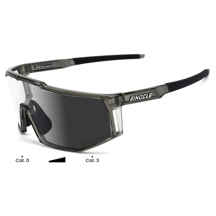 Binocle Eyewear Lunettes de soleil Horizon Shiny Grey Translucide Grey Photo Présentation