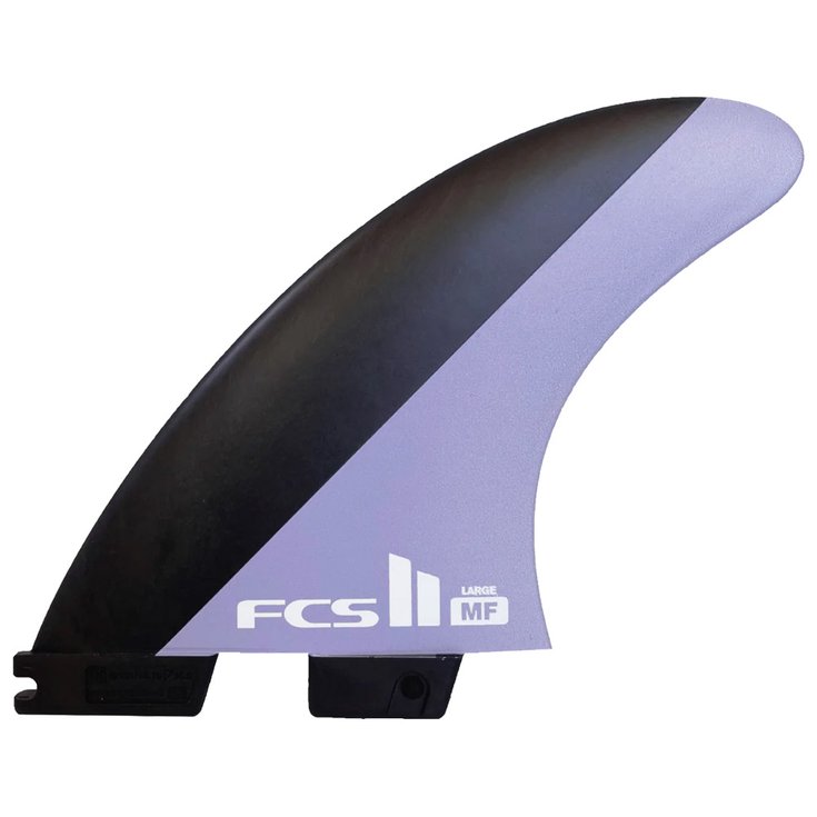Fcs Ailerons Surf FCS II Mf Performance Core Charcoal Lavender Détail