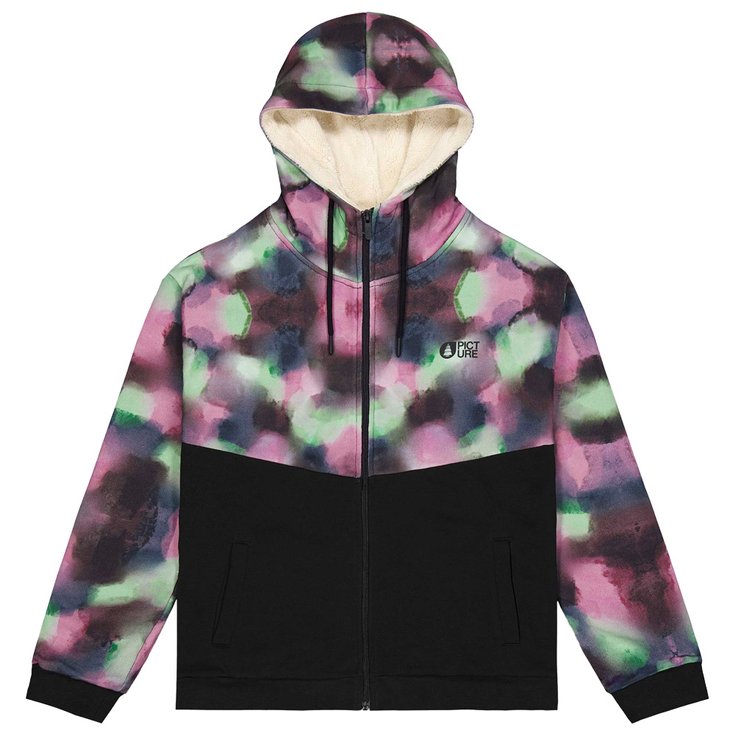 Picture Sweat Basement Plush Zip Black Présentation