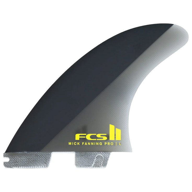 Fcs Ailerons Surf II Mick Fanning Pg - 3 Dérives - Black/Acid Détail