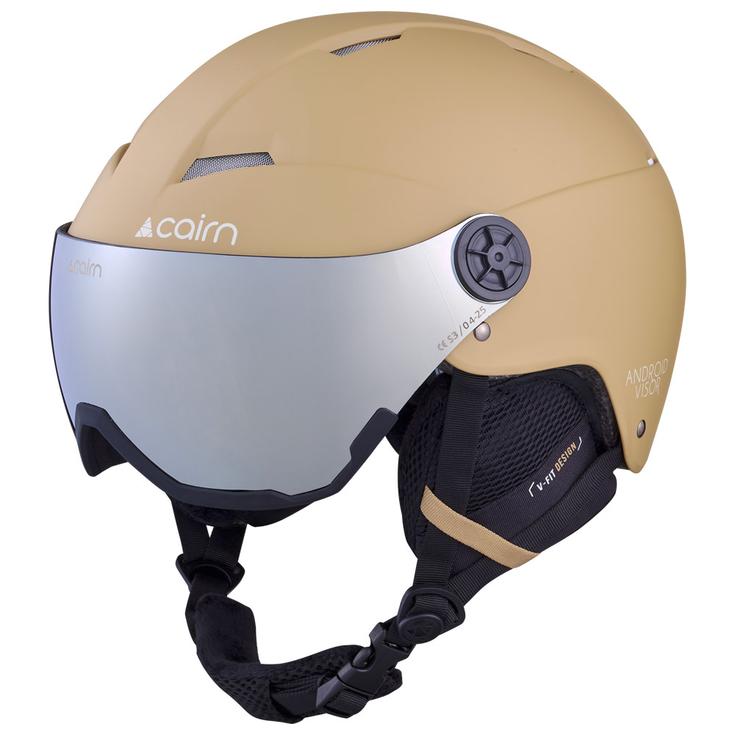 Cairn Casque de ski avec visière Android Visor Mat Linen Présentation