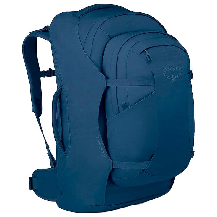 Osprey Sac de voyage Farpoint 70 Travel Pack Antique Blue Présentation