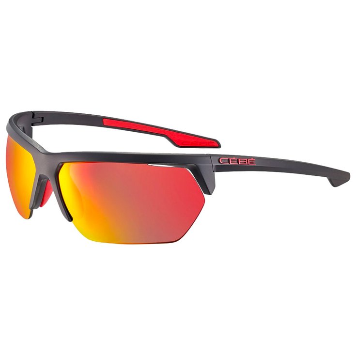Cebe Lunettes de soleil Cinetik 2.0 Black Red Zone Grey Red Présentation
