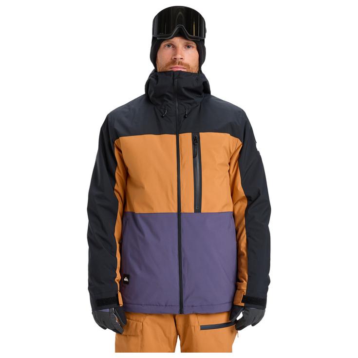 Quiksilver Blouson Ski Sycamore Block 20K Jacket Almond Présentation