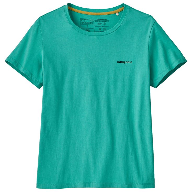 Patagonia Tee-shirt P-6 Mission Organic Fresh Teal Présentation