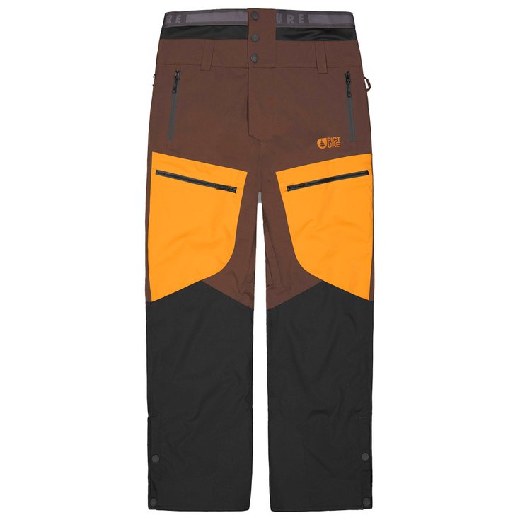 Picture Pantalon Ski Naikoon Black Chicory Honey Présentation