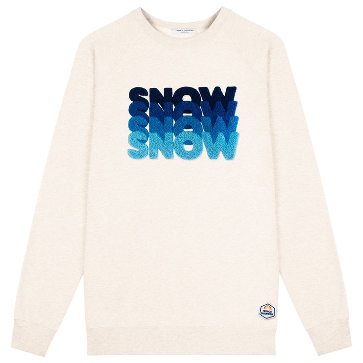 French Disorder Sweat Clyde Snow Xclusif Heather Cream Présentation