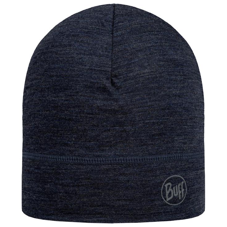 Buff Bonnet Merino Lightweight Beanie Solid Night Blue Présentation