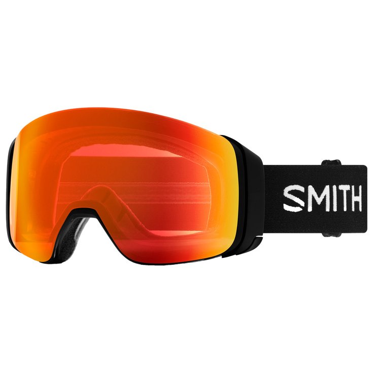 Smith Masque de Ski 4D Mag Black Chromapop Everyday Red Mirror + Chromapop Storm Yellow Flash Présentation