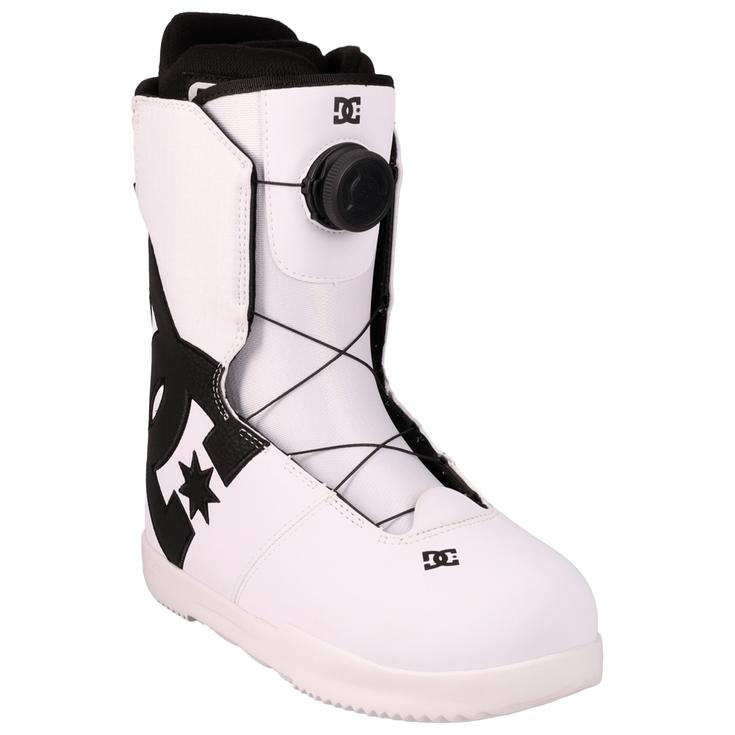 DC Boots de snowboard Court Graffik Boa White Black Présentation
