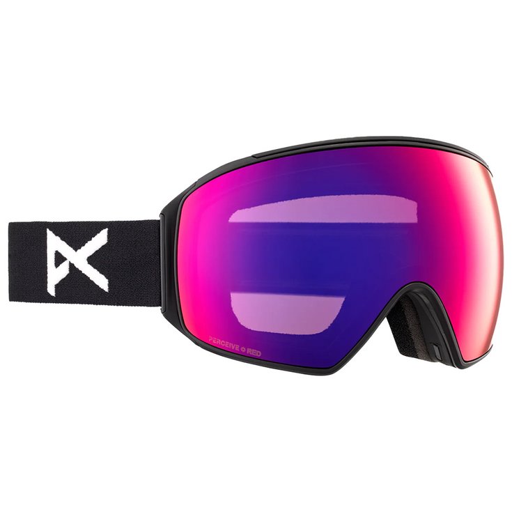 Anon Masque de Ski M4 Toric Black Perceive Sunny Red + Perceive Cloudy Burst Présentation