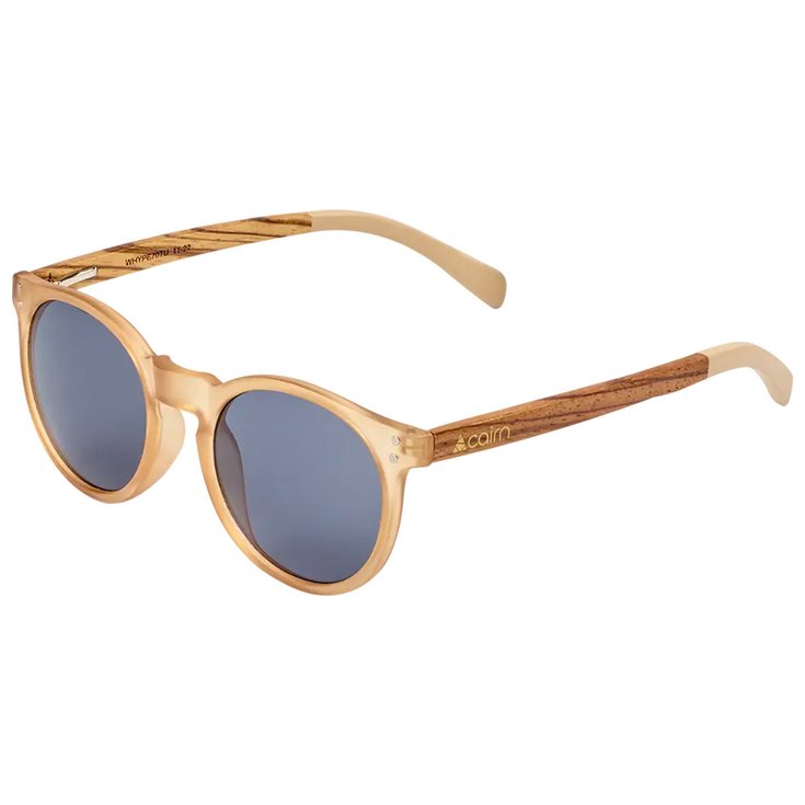 Cairn Lunettes de soleil Hype Mat Transparent Biscuit Wood Présentation