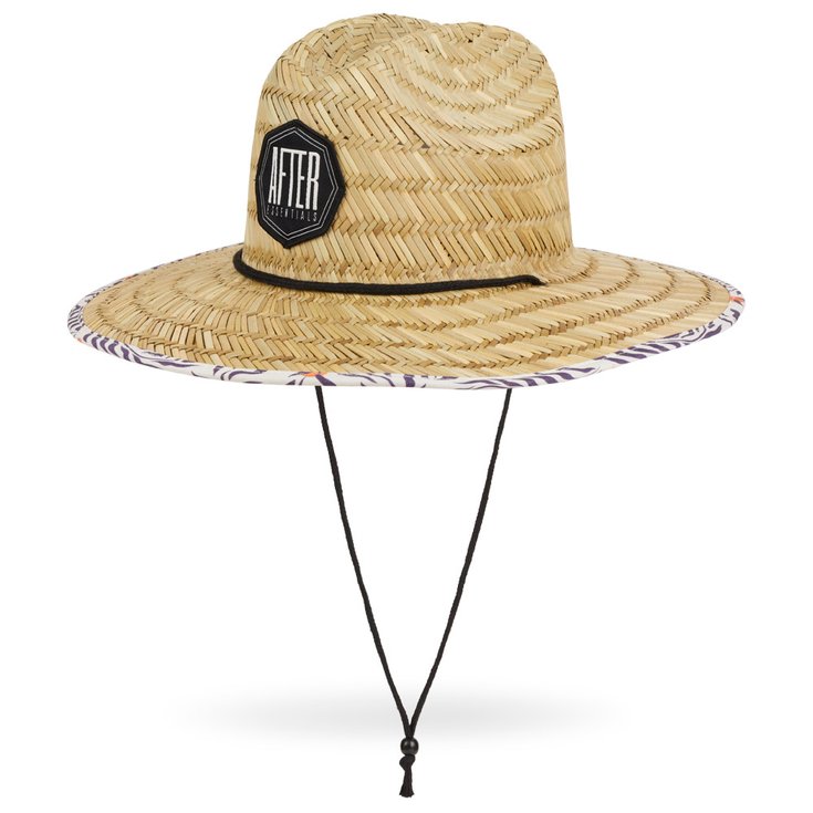 After Essentials Chapeaux Straw Hat Spring Leaves Présentation