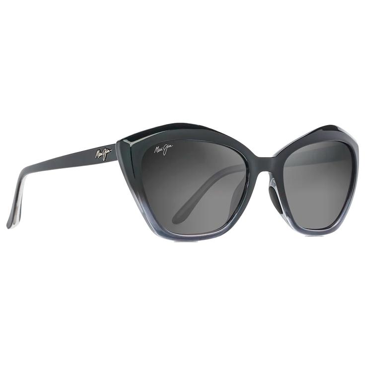 Maui Jim Lunettes de soleil Lotus Noir Brillant Gris Neutre Minéral SuperThin Présentation
