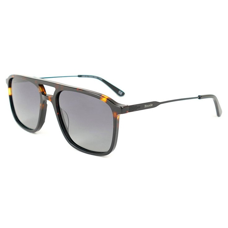 Binocle Eyewear Lunettes de soleil Milano Noir Tortoise Grey Polarized Présentation