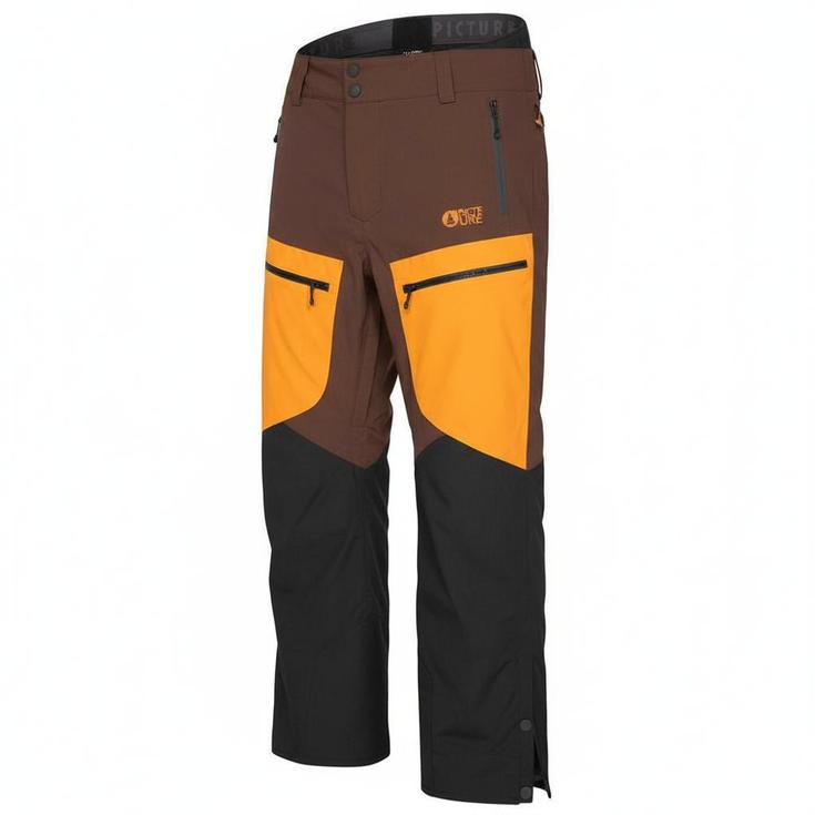 Picture Pantalon Ski Naikoon Black Chicory Honey Présentation