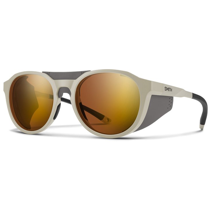 Smith Lunettes de soleil Venture Matte Bone Chromapop Glacier Photochromic Copper To Gray Gold MirrorW Présentation