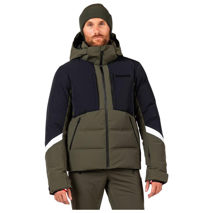 Rossignol Blouson Ski Ciastel Down Mix Olive Shadow Présentation