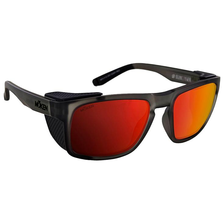 Moken Vision Lunettes de soleil Santo Grey Black Red Polarized Présentation