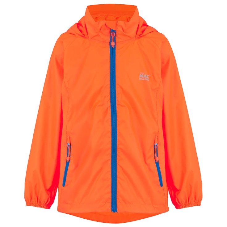 MAC IN A SAC Veste pluie Mias Mini Neon Orange Présentation