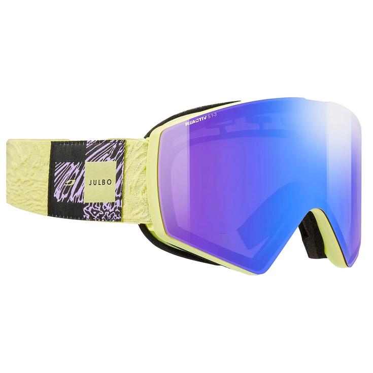 Julbo Masque de Ski Razor Edge Jaune Noir Reactiv 1-3 High Contrast Présentation