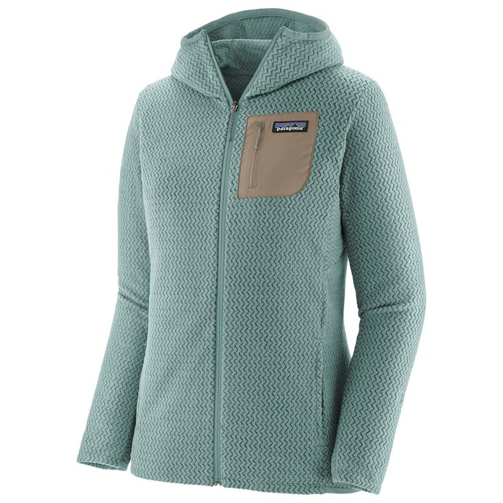 Patagonia Polaire Women's R1 Air Full-Zip Hoody Thermal Blue Présentation